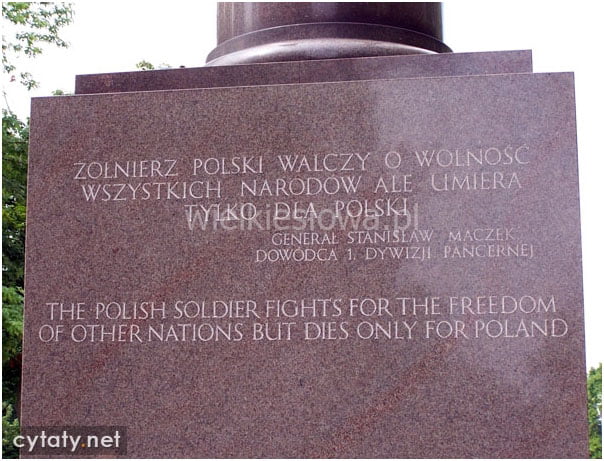 Żołnierz polski walczy o wolność...