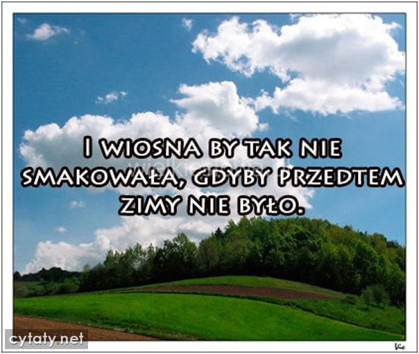 I wiosna by tak nie smakowała...