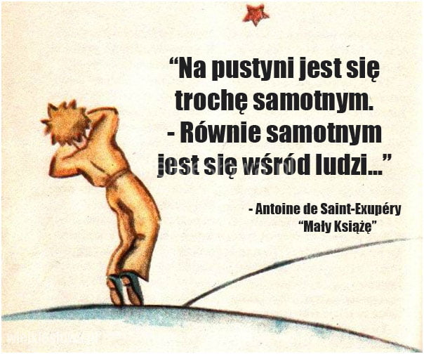 Na pustyni jest się trochę samotnym...