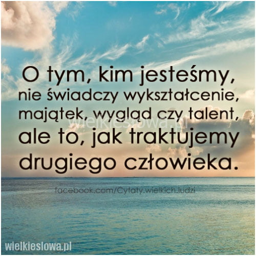 O tym, kim jesteśmy, nie świadczy wykształcenie...