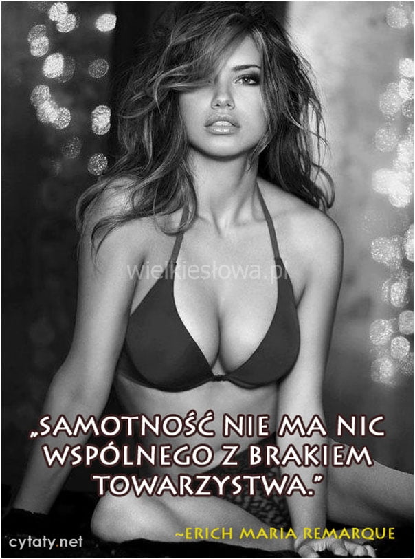 Samotność nie ma nic wspólnego...